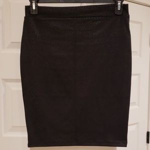 Black pencil skirt